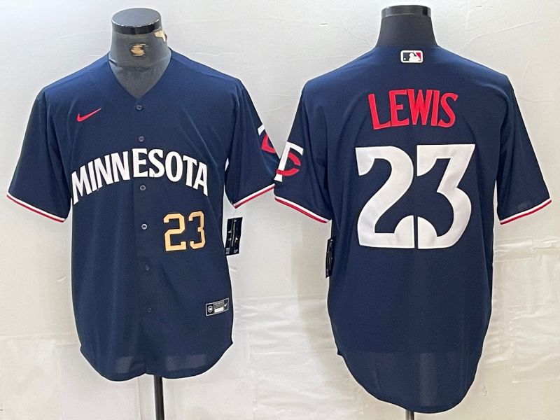 Men Minnesota Twins #23 Lewis Blue 2024 Nike Game MLB Jersey style 1